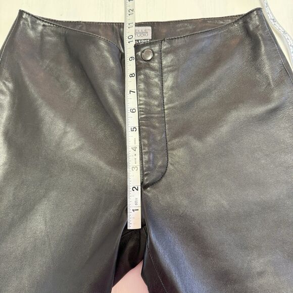 Pelle Studio Wilsons 100% Buttery Soft Leather Black Pants Women 6 - Picture 12 of 16